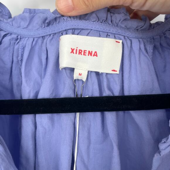Xirena Jules Top Dark Periwinkle Purple Balloon Sleeves Women's Size Medium - Picture 5 of 11